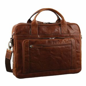 Pierre Cardin Rustic Leather Computer/Business Bag Chestnut (PC2797)