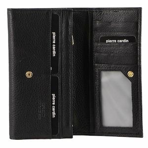 Pierre Cardin Italian Leather Ladies Wallet in Black (PC8785)