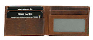 Pierre Cardin Mens Italian Leather Wallet in Cognac (PC1160)