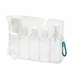 Travel Accessories: Lewis N. Clark Carry On Bottles Clear Set (LC7725)