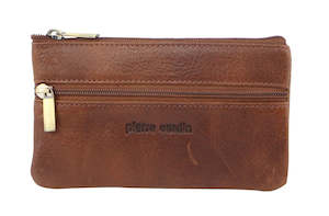 Pierre Cardin Leather Coin Purse in Cognac (PC1349)