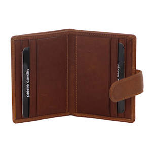 Pierre Cardin Mens Leather Bi-Fold Card Holder/Wallet in Tan (PC 3308)