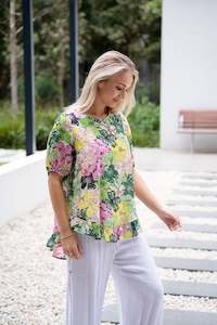 Womenswear: Willow Tree | Floral Print Ruffled Top