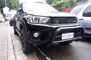 Toyota Hilux (2015-2024) MCC Nudge Bar(Black) - stylecanopies.co.nz