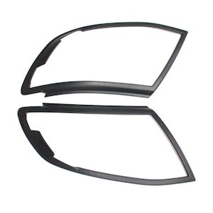 Ford Ranger PX1 (2011-2015) Black Head Light Covers - stylecanopies.co.nz