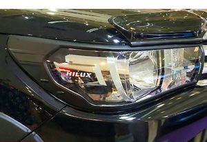 Toyota Hilux (2015-2020) Black Headlight Covers - stylecanopies.co.nz