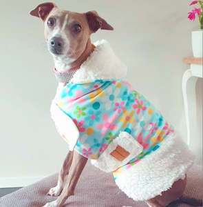 STYLECOM.NZ • DAISY SHERPA DOG COAT - SIZE M 40cm