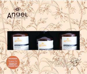 ANGEL EN PROVENCE ~ Grapefruit Straighten Sham | Cond | Thermal Protection Spray Gift Set