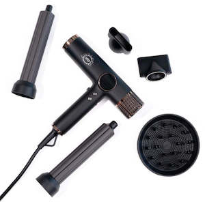 H2D • XTREME | 4 in 1 Hairdryer + Styler • Black