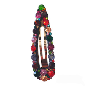 Multi Coloured Rhinestone Hair Clip