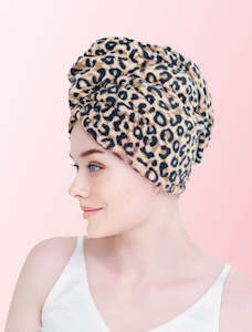 Leopard Hair Drying Wrap