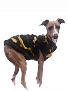 STYLECOM.NZ - Designer Dog Camouflage Fleece Top • Size L