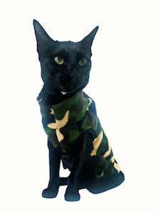 STYLECOM.NZ - Designer Cat | Dog Camouflage Fleece Top •  Size S