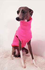 STYLECOM.NZ - Hot Pink Fleece Dog Top - Size L