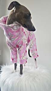 STYLECOM.NZ ~ Designer Dog PJ's Pink Strawberry Cupcake ~ Size Medium