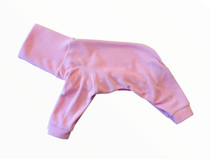 STYLECOM.NZ • DESIGNER DOG PJS • BABY PINK + HOT PINK TRIM • SIZE L