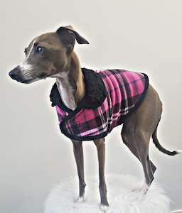 Jacket: STYLECOM.NZ ~ Stylish Designer Dog Coat  Candy Pink ~ Size Medium