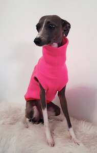 STYLECOM.NZ • Hot Pink Fleece Dog Top - Size S