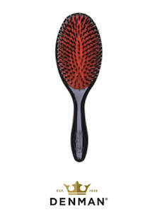 DENMAN ~ NATURAL BRISTLE LONG HAIR BRUSH • SIZE LARGE