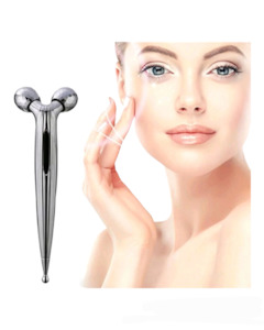 FACIAL MASSAGER 3D ROLLER • SILVER