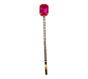 Pink Diamante Hair Clip