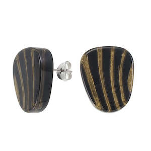 2320504BLABQ00 MIRAGE black/bronze stud