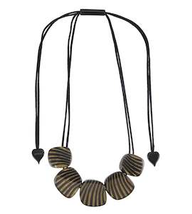 Mirage Zsiska Fashion Jewellery: 2320102BLABQ05 MIRAGE  black/bronze adj