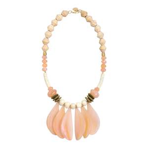 FN002-PE Sea Anemone Flow Necklace Peach