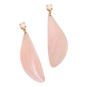 ER210 Flow Leaf Earring Peach