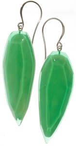 5350504GREEQ00,earring PLAYA 1bead shorthook,  GREEN