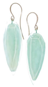 5350504AQUAQ00,earring PLAYA 1bead shorthook,  AQUA