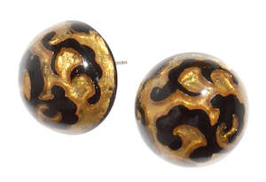 8360503G00PQ00 BARROQUE gold/black stud