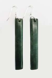 N200V8RQ Pounamu Earrings