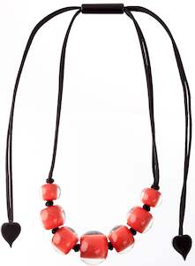 40101219267Q07 COLOURFUL BEADS coral adj