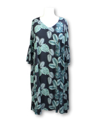 Obi. Tropical Jungle Shift Dress - Size 16