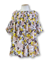 Karen Walker. Shirred Organic Cotton Top - 14