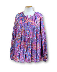 Clothing: Juliette Hogan. Long Sleeve Top - Size 8