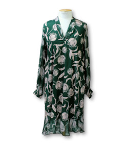 Clothing: Loobies Story. Silk Blend Long Sleeve Dress - 14