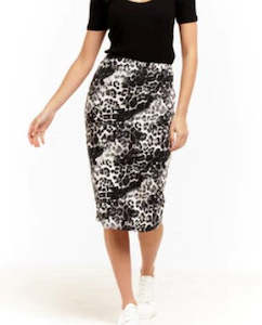 Betty Basics Alicia Midi Skirt-Nala Print