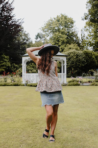 White Chalk Maeve Top Animal Print