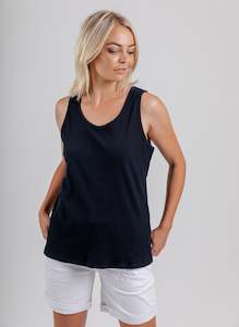 Mi Moso Ribbed Tank - Black