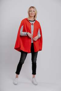 Clothing: Mi Moso Gab Cape - Scarlett