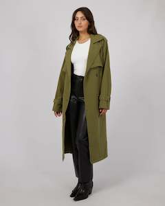 Clothing: All About Eve Trench - Khaki