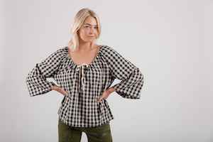 Mi Moso Izzy Top - Gingham