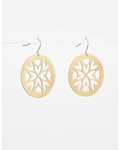 Stella + Gemma - Gold Heart Sphere Earrings