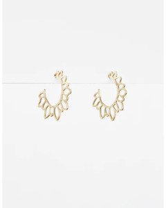 Stella + Gemma - Hoop Tulip Earrings