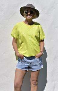 Style Laundry: Style Laundry Classic Short Sleeve Sweat Lime