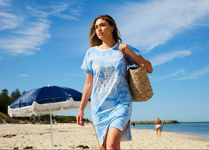 Style Laundry Tie-Dye T-shirt dress Sky