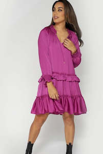 Stella + Gemma Kate Dress - Purple wine