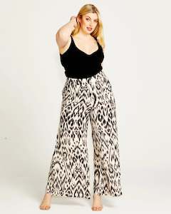 Fate + Becker Paradise Wide Leg Pant - Abstract Animal